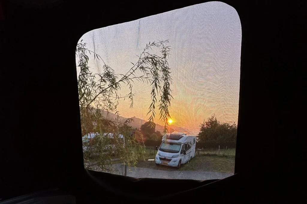 sunset vanlife cantabrie